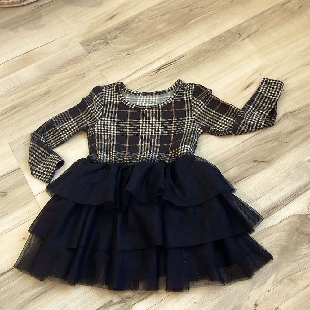 Posh Peanut tulle toddler dress
